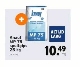 GAMMA Knauf mp 75 spuitgips aanbieding