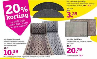 Leen Bakker Trapmatten, lopers en deurmatten aanbieding
