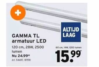 GAMMA Gamma tl armatuur led aanbieding