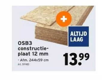 GAMMA Osb3 constructieplaat 12 mm aanbieding