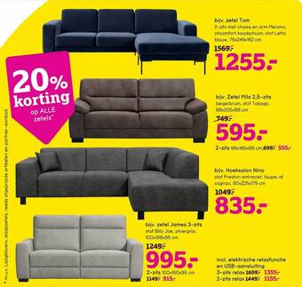 Leen Bakker Zetels aanbieding