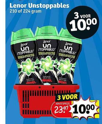 Kruidvat Lenor unstoppables aanbieding