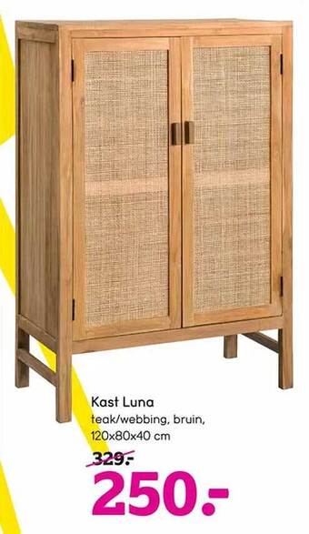 Leen Bakker Kast luna aanbieding