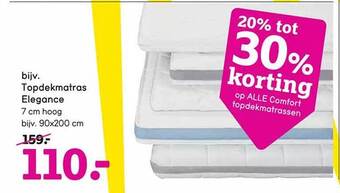 Leen Bakker Comfort topdekmatrassen aanbieding
