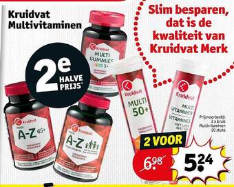 Kruidvat Kruidvat multivitaminen aanbieding
