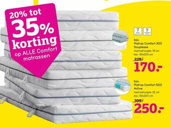 Leen Bakker Comfort matrassen aanbieding
