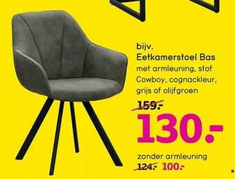 Leen Bakker Eetkamerstoel bas aanbieding