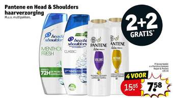 Kruidvat Pantene en head & shoulders haarverzorging aanbieding