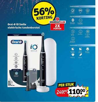 Kruidvat Oralb io smile elektrische tandenborstel aanbieding