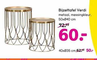 Leen Bakker Bijzettafel verdi aanbieding