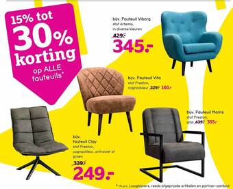Leen Bakker Fauteuils aanbieding