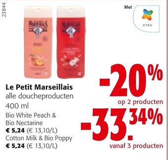 Colruyt Le Petit Marseillais alle doucheproducten 400ml aanbieding