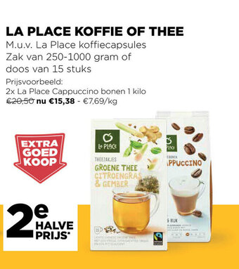 Jumbo La Place Koffie of Thee aanbieding