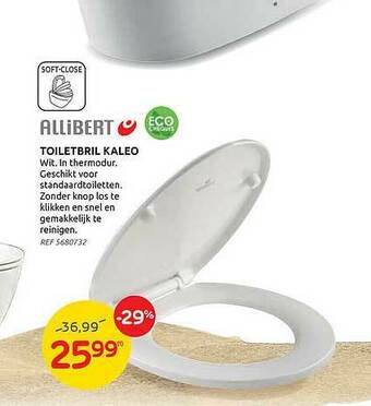 Brico Allibert Toiletbril Kaleo aanbieding