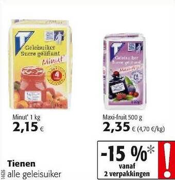 Colruyt Tienen Geleisuiker aanbieding