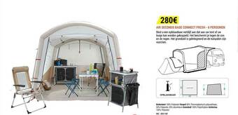 Decathlon Aire Seconds Base Connect Fresh - 6 Personen aanbieding