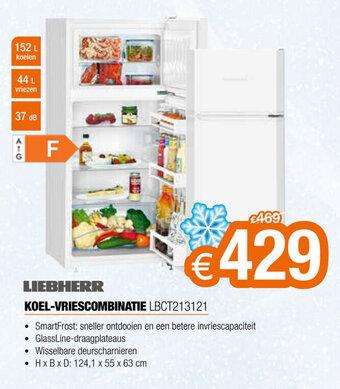 Expert Liebherr Koel-Vriescombinatie aanbieding