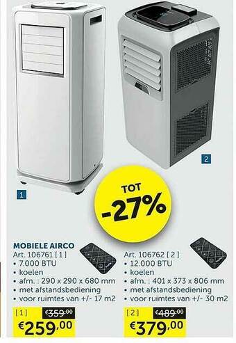 Zelfbouwmarkt Mobiele Airco aanbieding