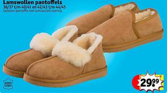 Kruidvat Lamswollen pantoffels aanbieding