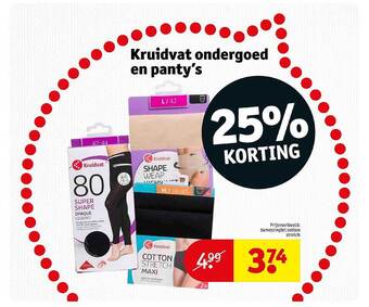 Kruidvat Kruidvat ondergoed en panty's aanbieding