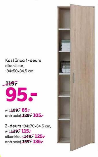 Leen Bakker Kast inca aanbieding