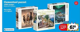 Kruidvat Clementoni puzzel aanbieding