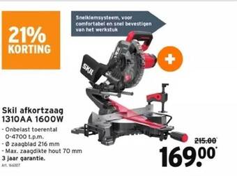 GAMMA Skil afkortzaag aanbieding