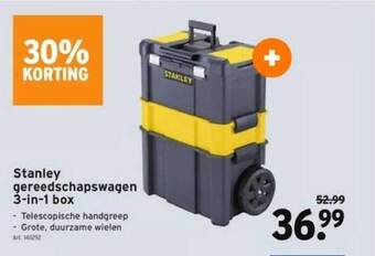 GAMMA Stanley gereedschapswagen 3in1 box aanbieding