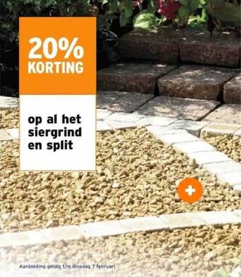 GAMMA Siergrind en split aanbieding