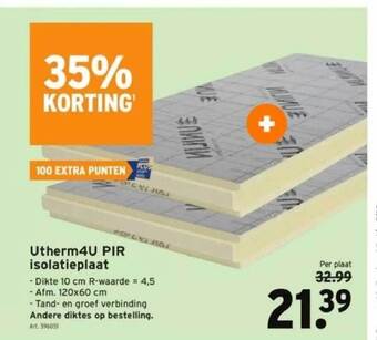 GAMMA Utherm4u pir isolatieplaat aanbieding