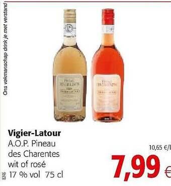 Colruyt Vigier-latour A.o.p. Pineau De Charentes aanbieding