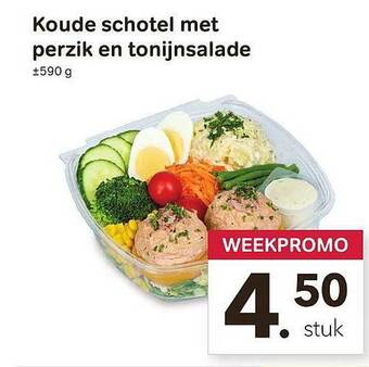Koude Schotel Met Perzik En Tonijnsalade