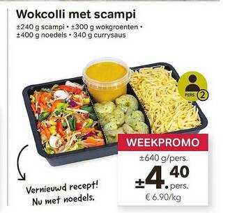 Bon Ap Wokcolli Met Scampi aanbieding