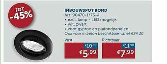 Inbouwspot Rond