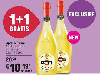 Delhaize Aperitiefdrank Martini Limoni aanbieding