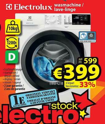 ElectroStock Electrolux Wasmachine - Lave-linge aanbieding