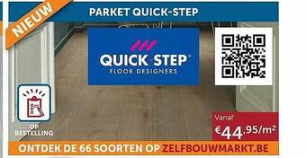Zelfbouwmarkt Parket Quick Step aanbieding
