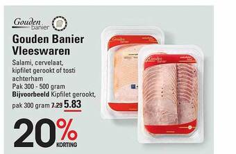 Sligro Gouden banier vleeswaren aanbieding