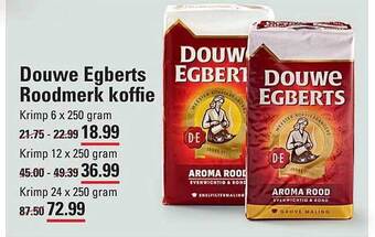 Sligro Douwe egberts roodmerk koffie aanbieding