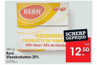 Sligro Kern vleeskroketten 25% aanbieding