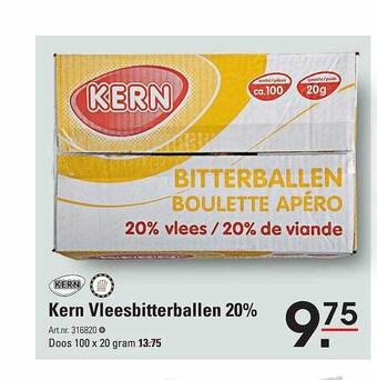Sligro Kern vleesbitterballen 20% aanbieding