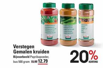 Verstegen gemalen kruiden