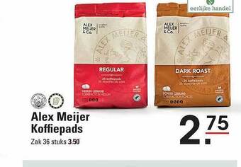 Sligro Alex meijer koffiepads aanbieding