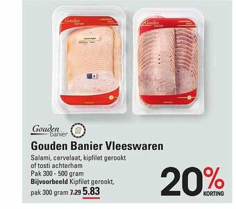Sligro Gouden banier vleeswaren aanbieding