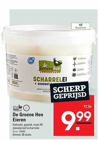 Sligro De groene hen eieren aanbieding