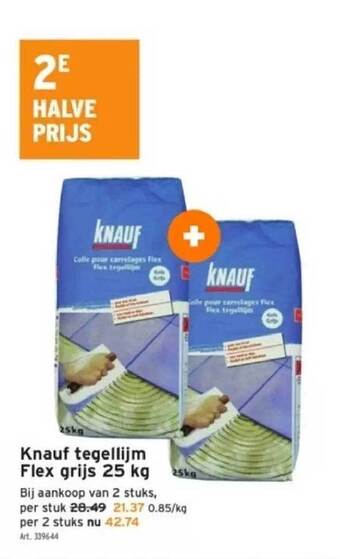 GAMMA Knauf tegellijm flex aanbieding