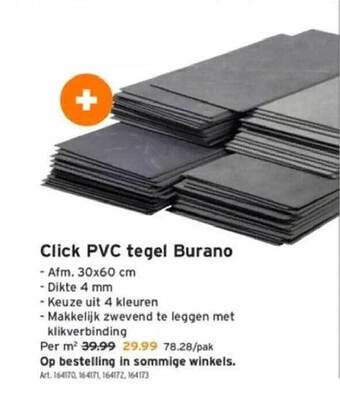GAMMA Click pvc tegel burano aanbieding