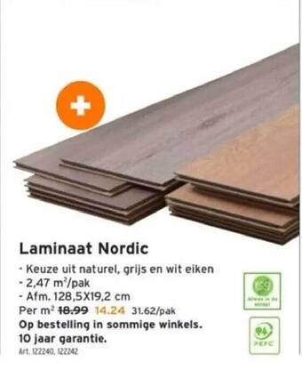 GAMMA Laminaat nordic aanbieding