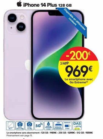Carrefour iPhone 14 Plus 128GB aanbieding