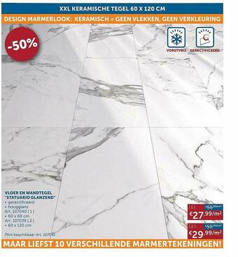 Xxl Keramische Tegel 60x120 Cm